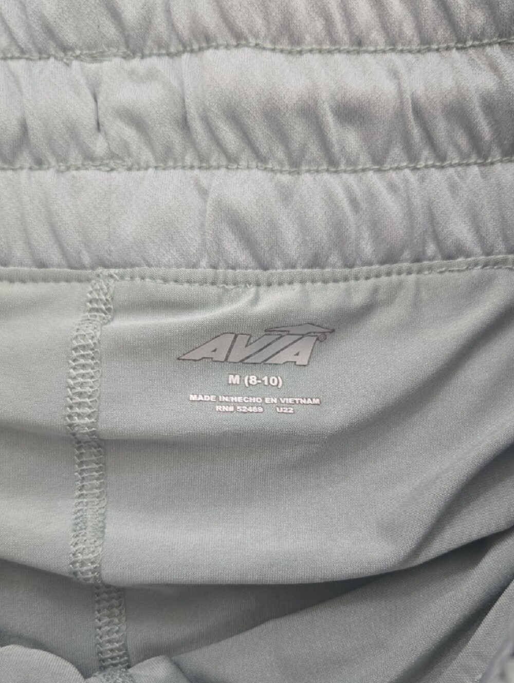 Avia Sage Green Women's Athletic Shorts - Picture 2 of 5